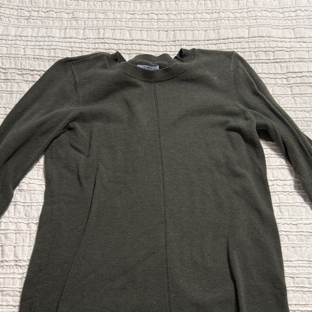 Croft & Barrow Olive Green Blouse